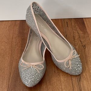 ALDO crystal flats with bow ✨ NWT